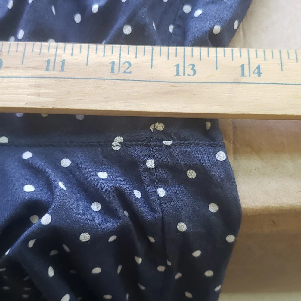 LRL RALPH LAUREN Capri Style Polka Dot Pajama Set - Navy - Picture 12 of 12